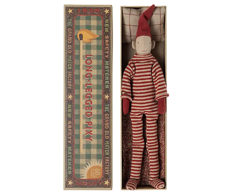 Langbenet nisse i tændstiksæske, lille