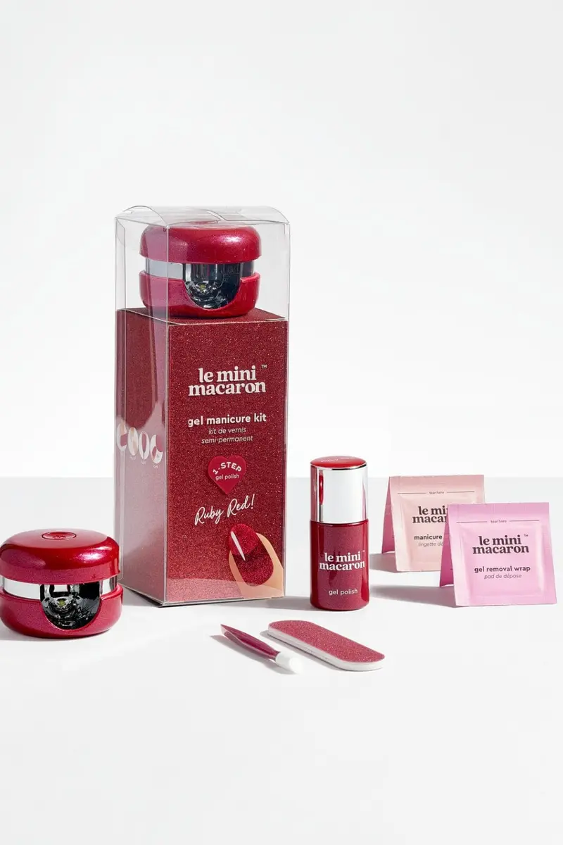 Le Mini Macaron KIT023 - Gel Manicure Kit Ruby Red