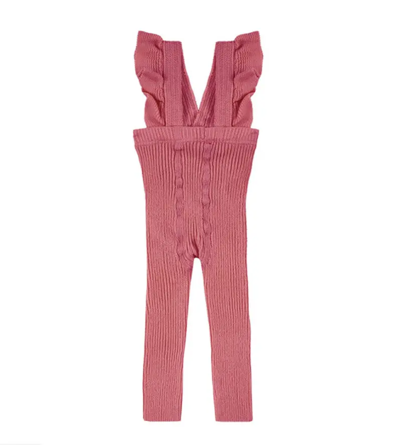 Leggings, frill carmine