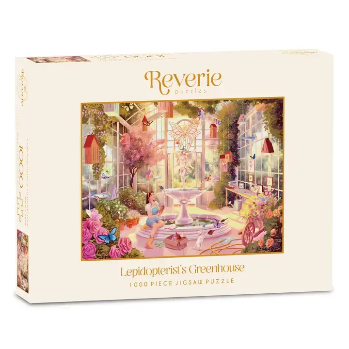 Lepidopterist's Greenhouse luksuspuslespil 1000 brikker fra Reverie