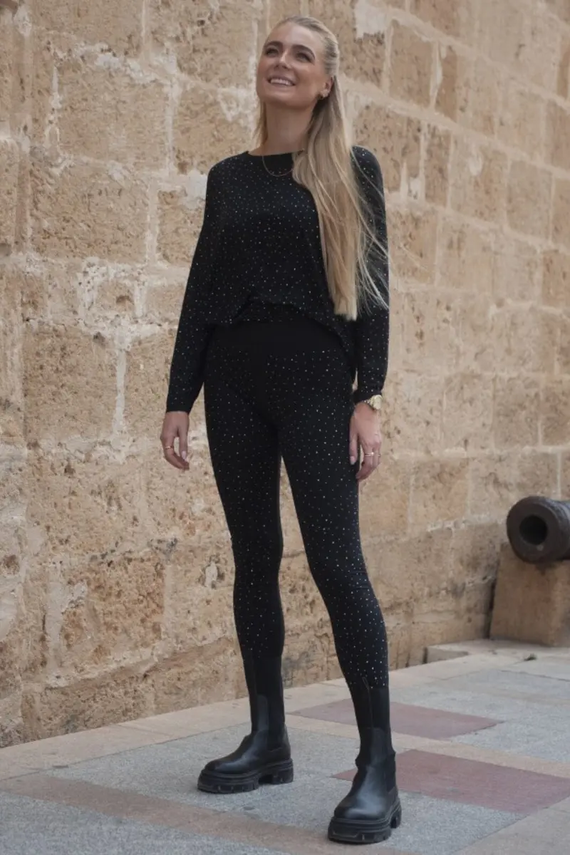 Liberte - Alma-Legging - Black Simili
