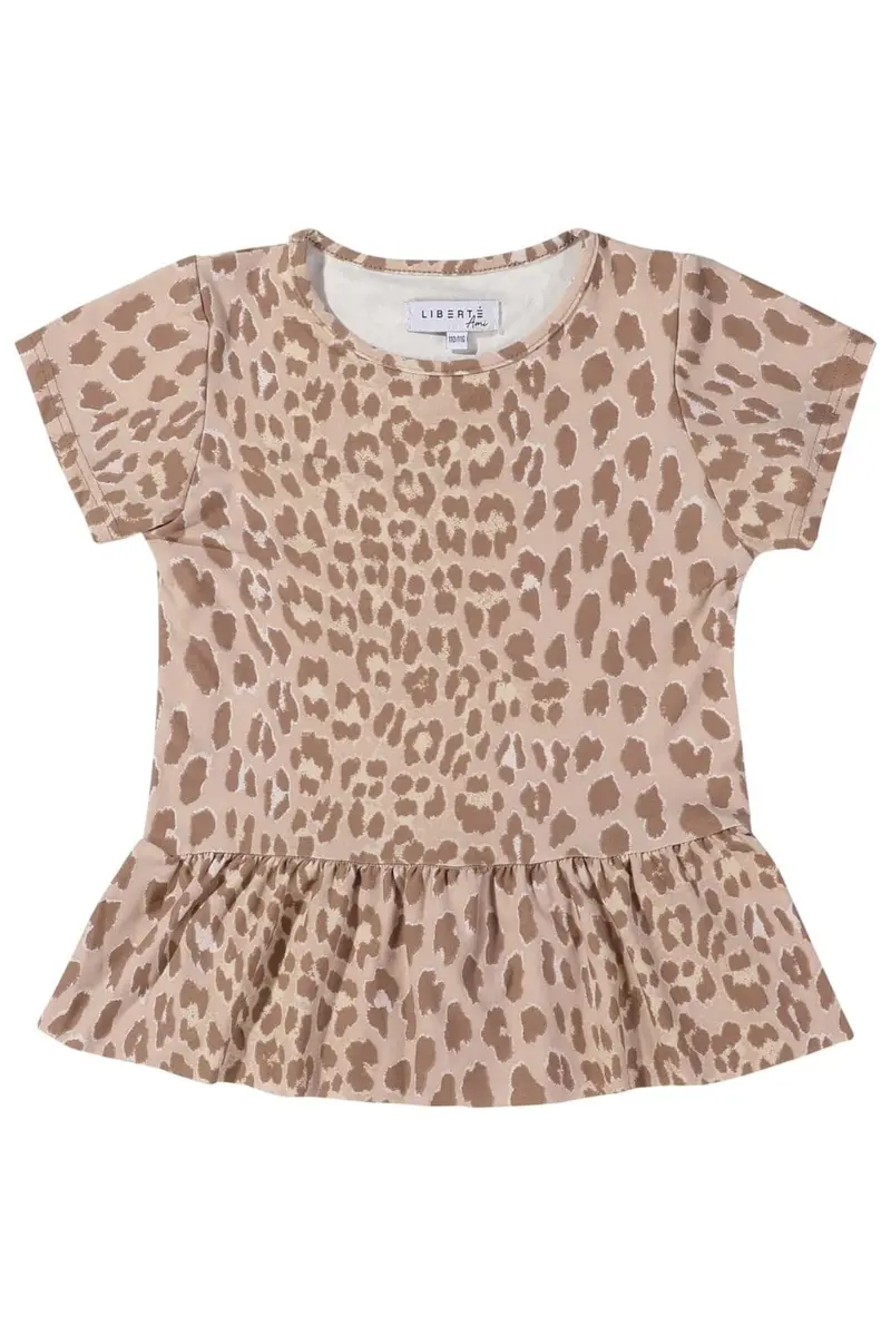 Liberte Ami - Alma-Frill-T-Shirt (Kids) 9649 - Desert Lux Leo
