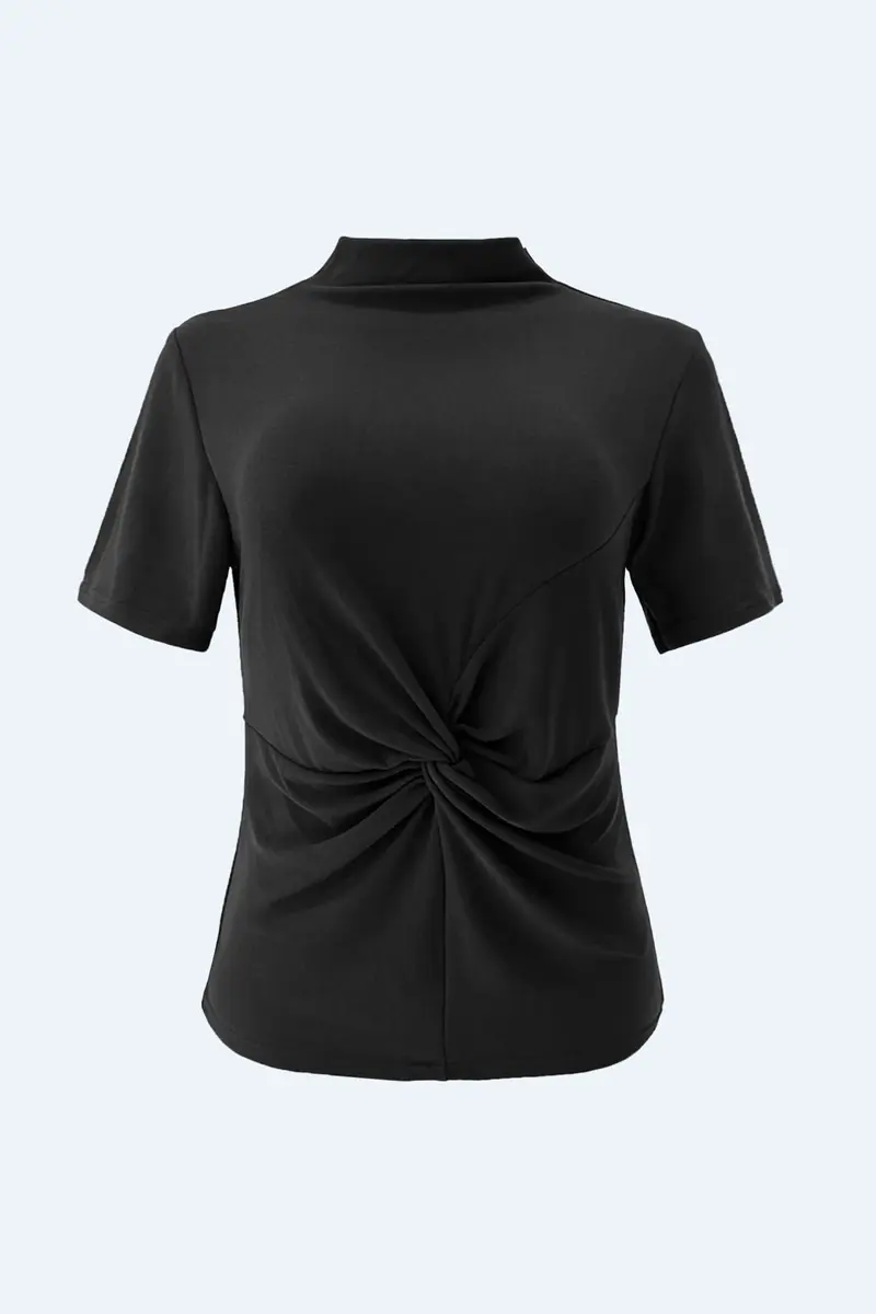 Liberte - Lise Ss Twist Top 22484 - Black