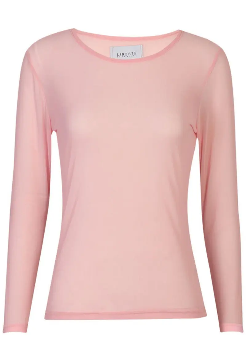 Liberte - Mesh Ls Tshirt 22065 - Rose