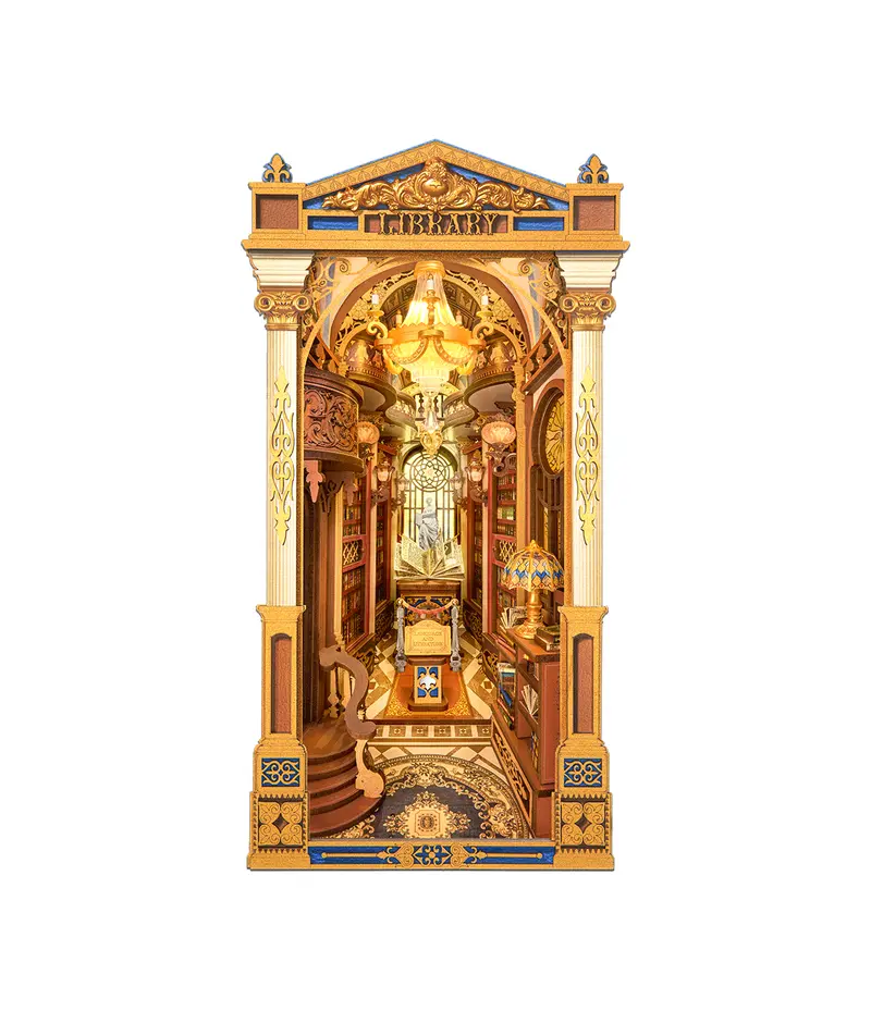 Library of Wonders 258 brikker 3D-puslespil