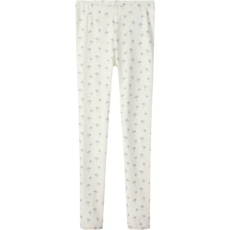 Lil'Atelier Coconut Milk Bell Flower Nmfgayo Sag Slim Leggings Lil