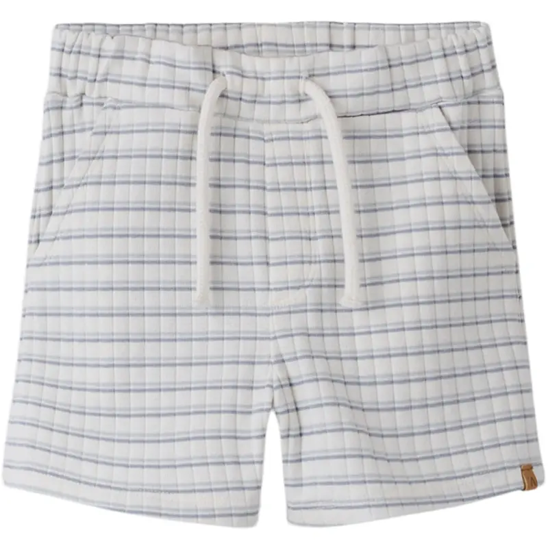 Lil'Atelier Coconut Milk Dusty Blue Nmmhaldur Loose Shorts Lil
