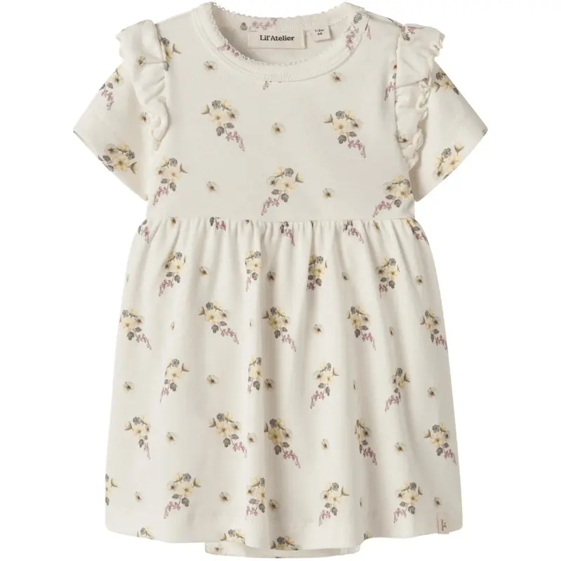 Lil'Atelier Coconut Milk Flower Nbfgayo Sin Ss Body Kjole Lil