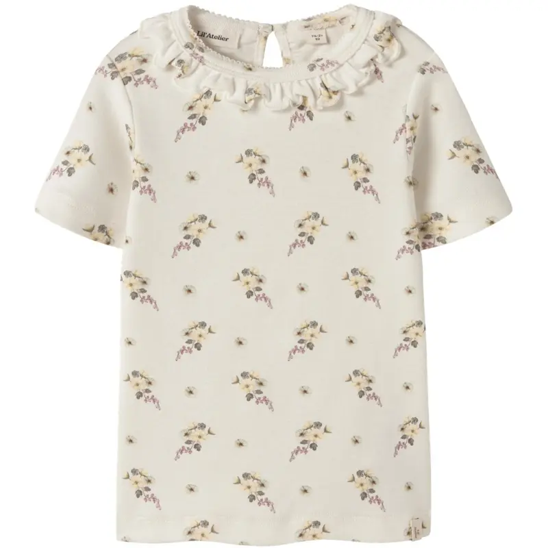 Lil'Atelier Coconut Milk Flower Nmfgayo Ser Ss Slim Top Lil