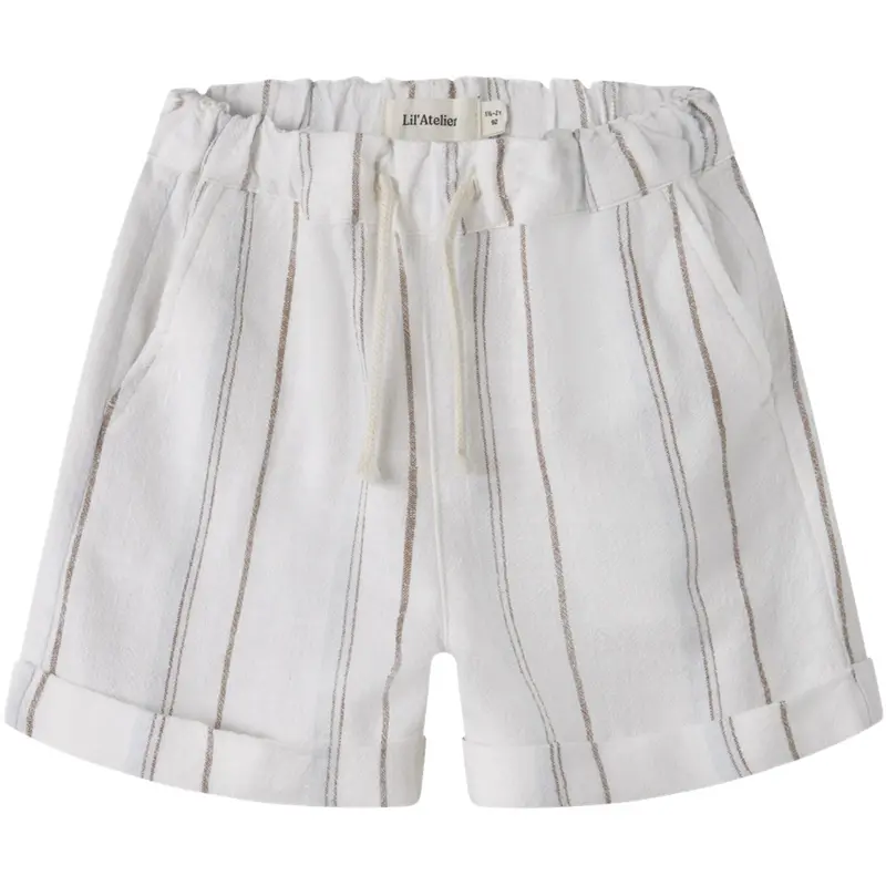 Lil'Atelier Coconut Milk Nmmjeran Loose Shorts Lil