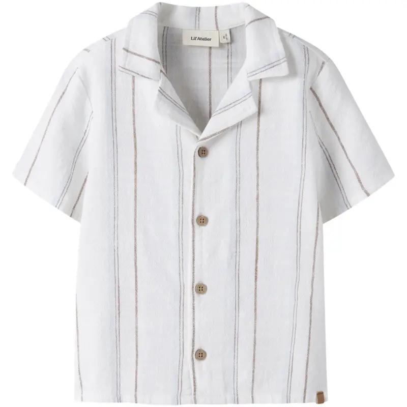 Lil'Atelier Coconut Milk Nmmjeran Ss Loose Skjorte Lil