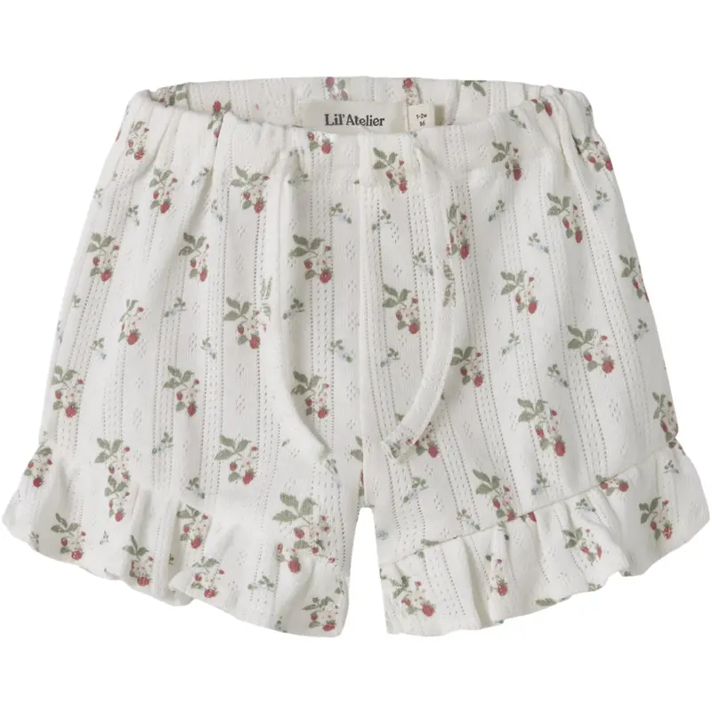 Lil'Atelier Coconut Milk Strawberry Nbfrachello Loose Shorts Lil "201"