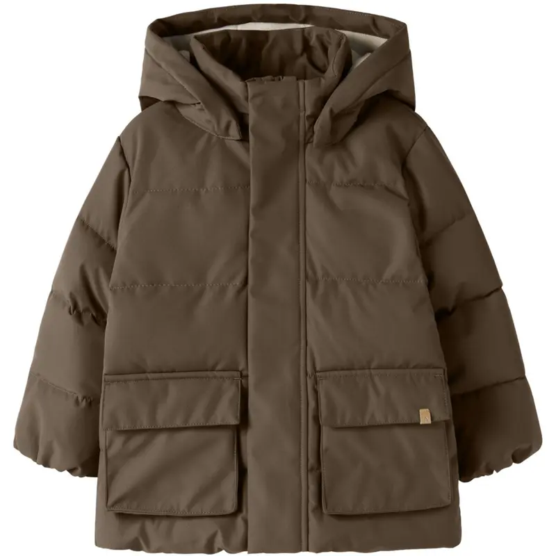 Lil'Atelier Dark Earth Nmmlamedow03 Puffer Jkt Fo Lil
