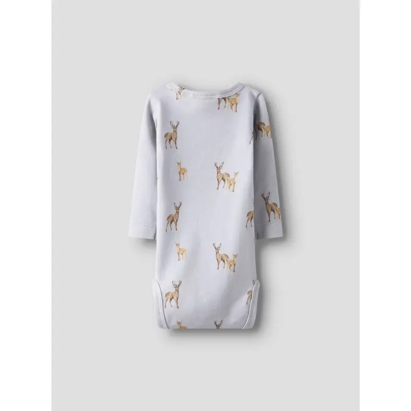 Lil'Atelier Gray Dawn Deer Nbmlayo Geo Ls Slim Body Lil
