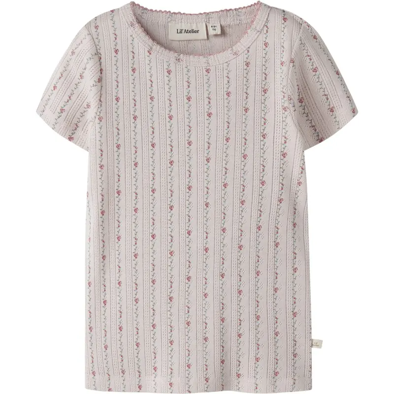 Lil'Atelier Morganite Flower Nmfrachello Dap Ss Slim Top Lil