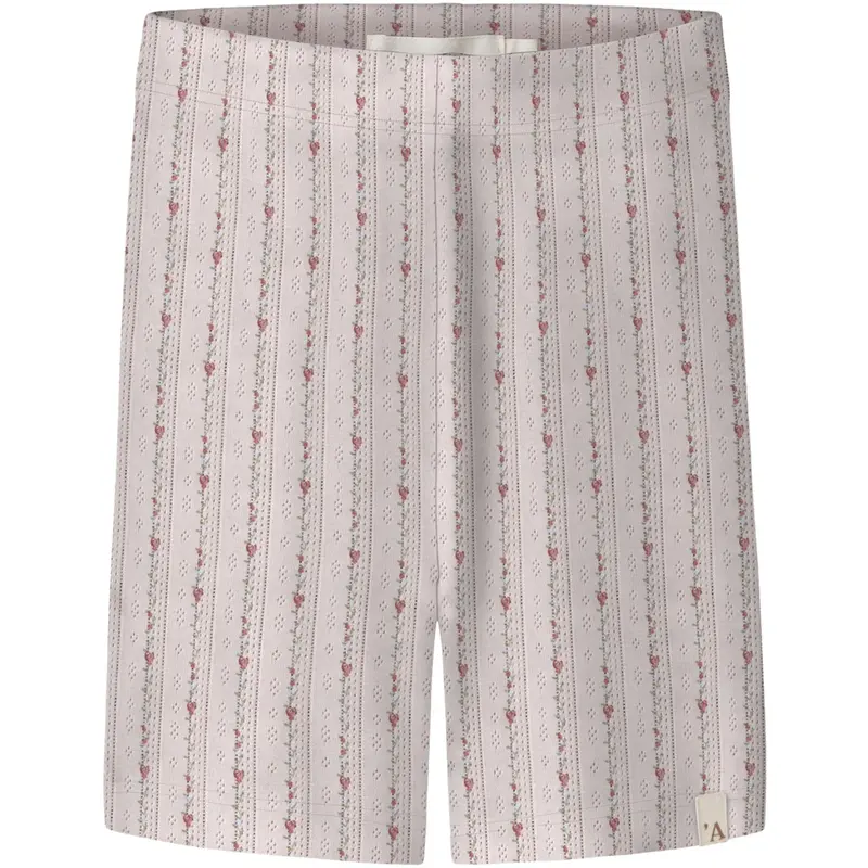 Lil'Atelier Morganite Flower Nmfrachello Duna Slim Biker Shorts Lil