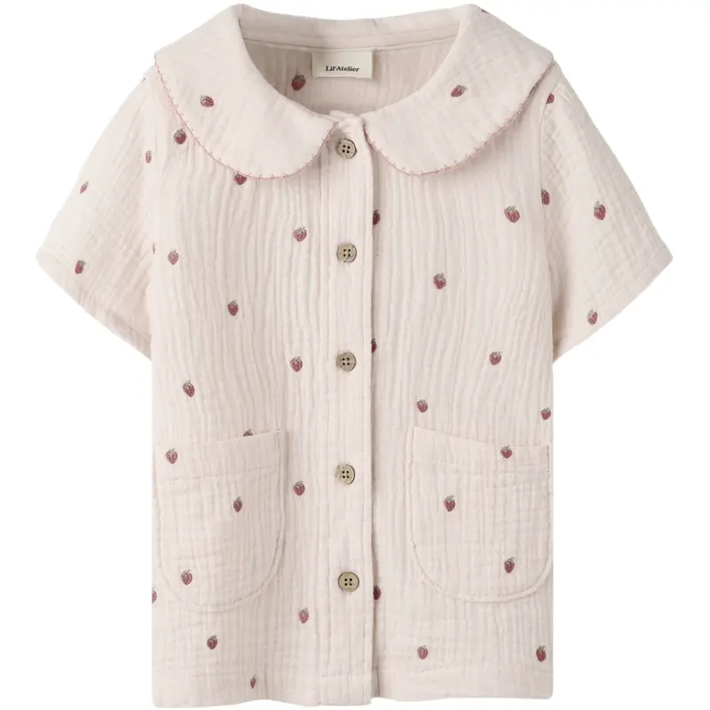 Lil'Atelier Morganite Nmfkamma Ss Loose Skjorte Lil 207