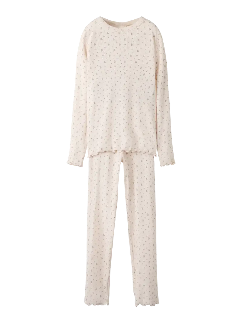 Lil'Atelier Nattøj - Gago - Almost Mauve FLOWERS