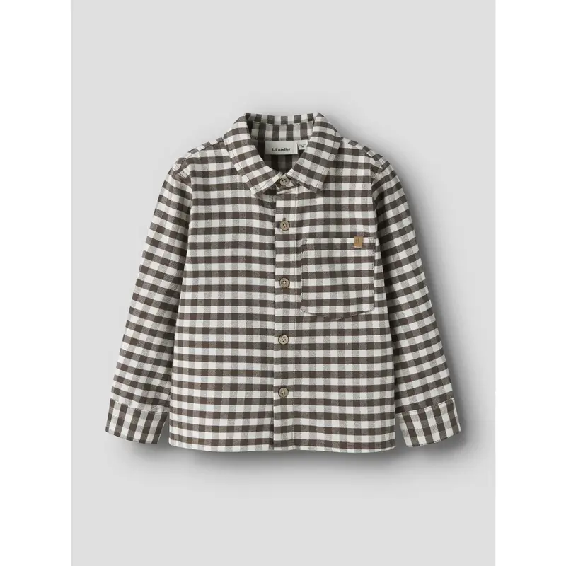 Lil'Atelier Teak Nmmnoki Ls Loose Skjorte Lil