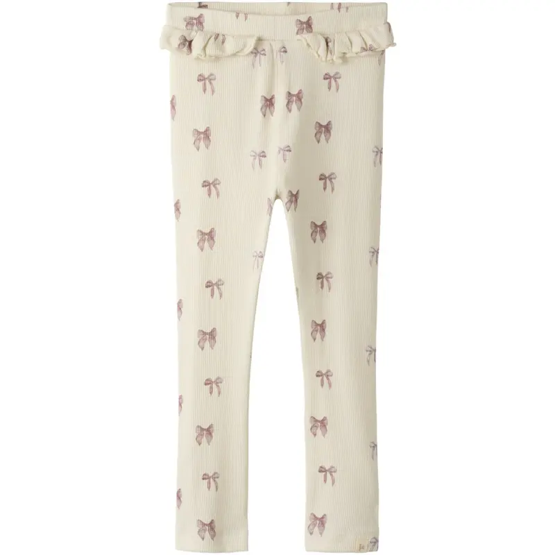 Lil'Atelier Turtledove Bow Nmfgavo Efi Slim Leggings Lil Noos