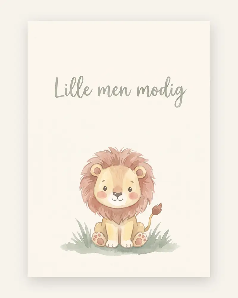 Lille men modig plakat