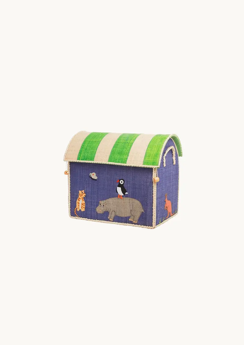 Lille Raffia Kurv 'Zoo'