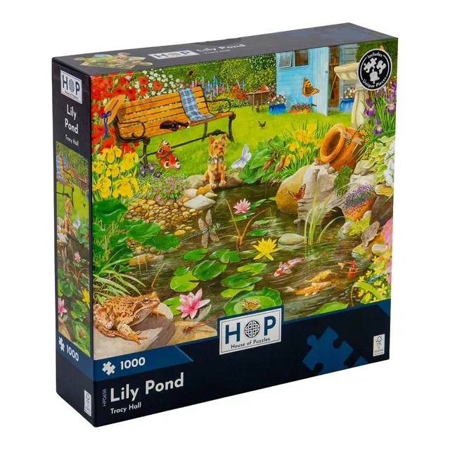 Lily Pond 1000 brikker puslespil fra House of Puzzles