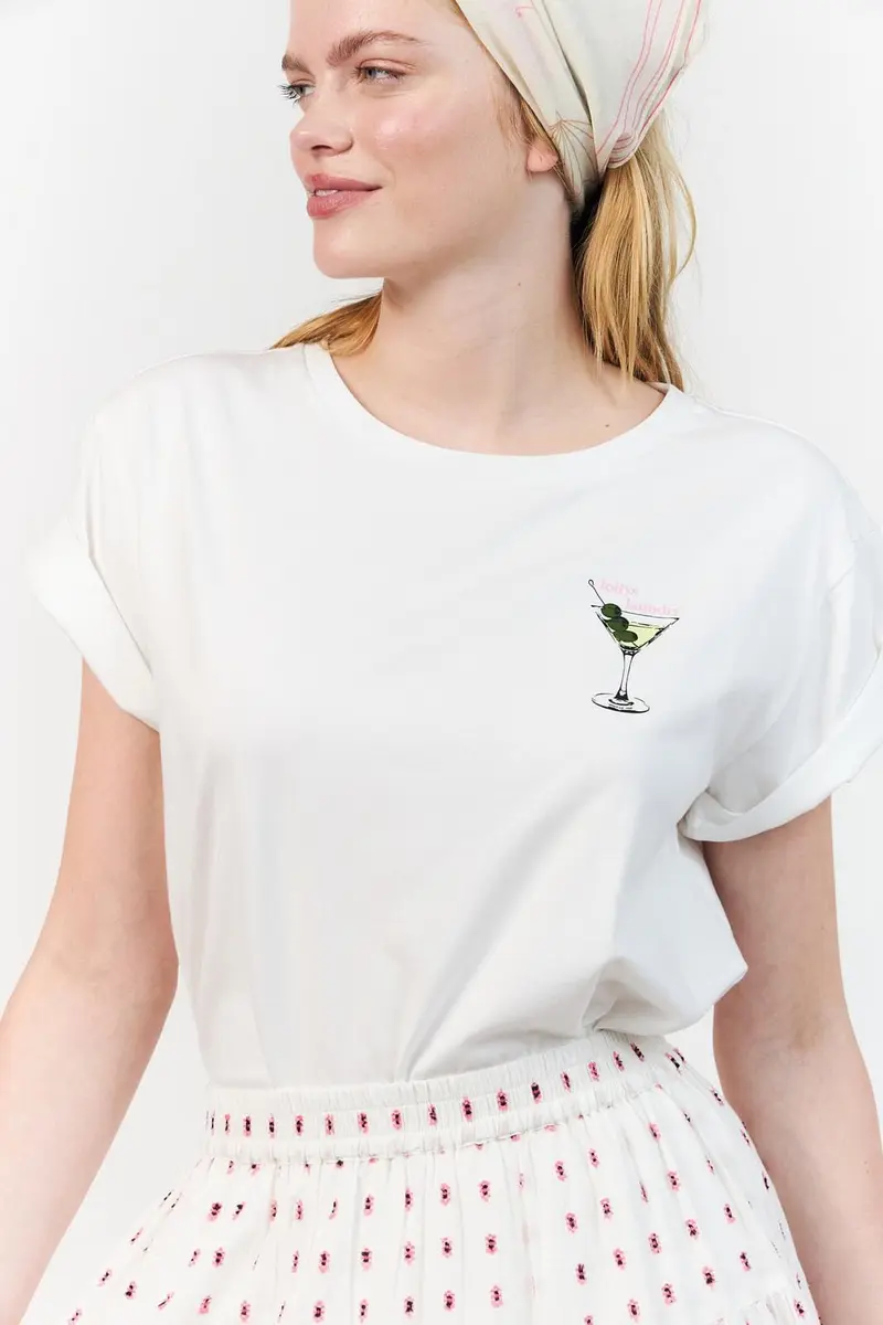 Lollys Laundry - Eleanorll Tee Ss26276-1031 - 01 White