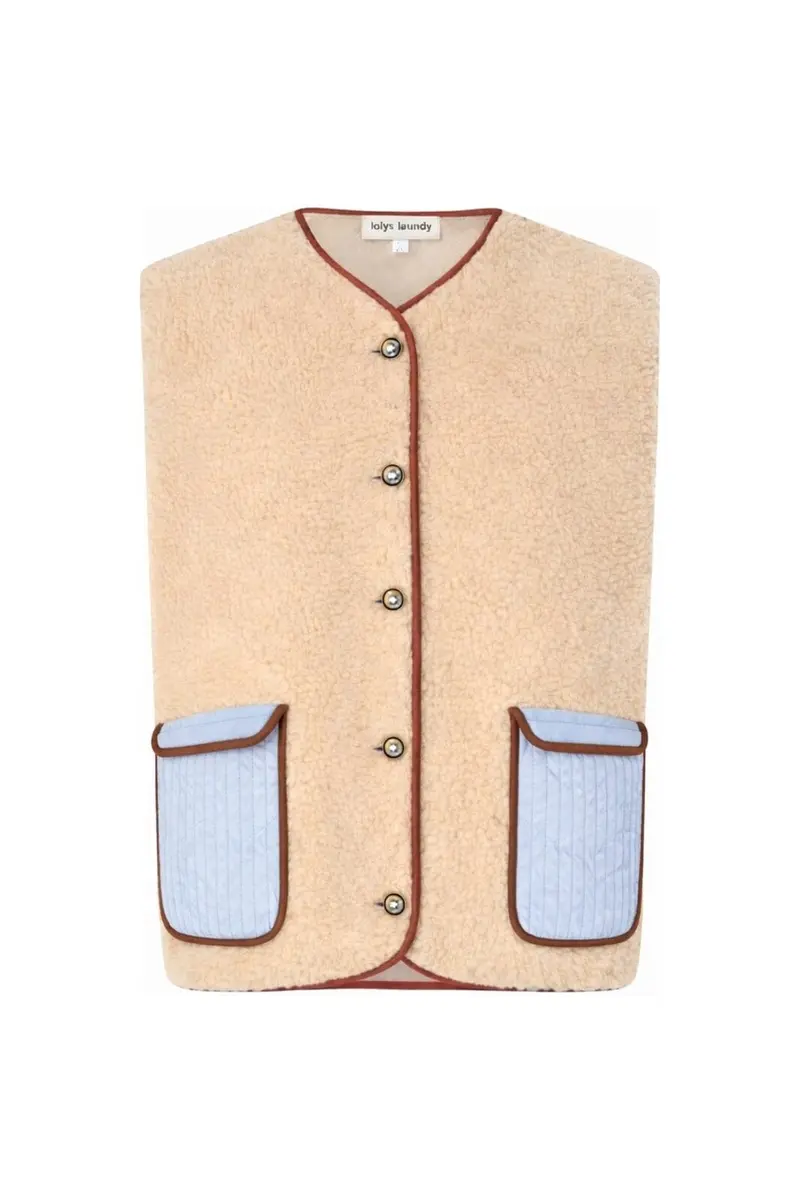 Lollys Laundry - Jacell Vest Sl 26427-1081 - 22 - Light Blue