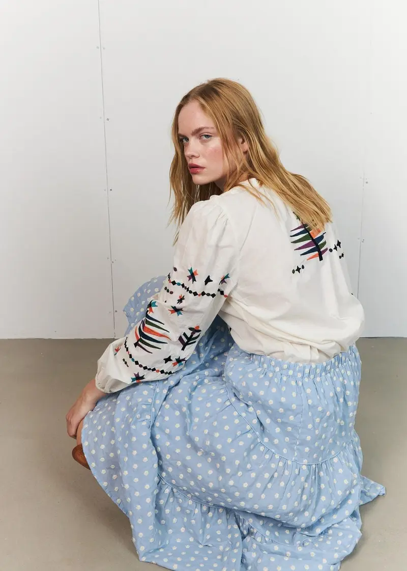 Lollys Laundry - Morningll Midi Skirt26272-2020 - 22 Light Blue