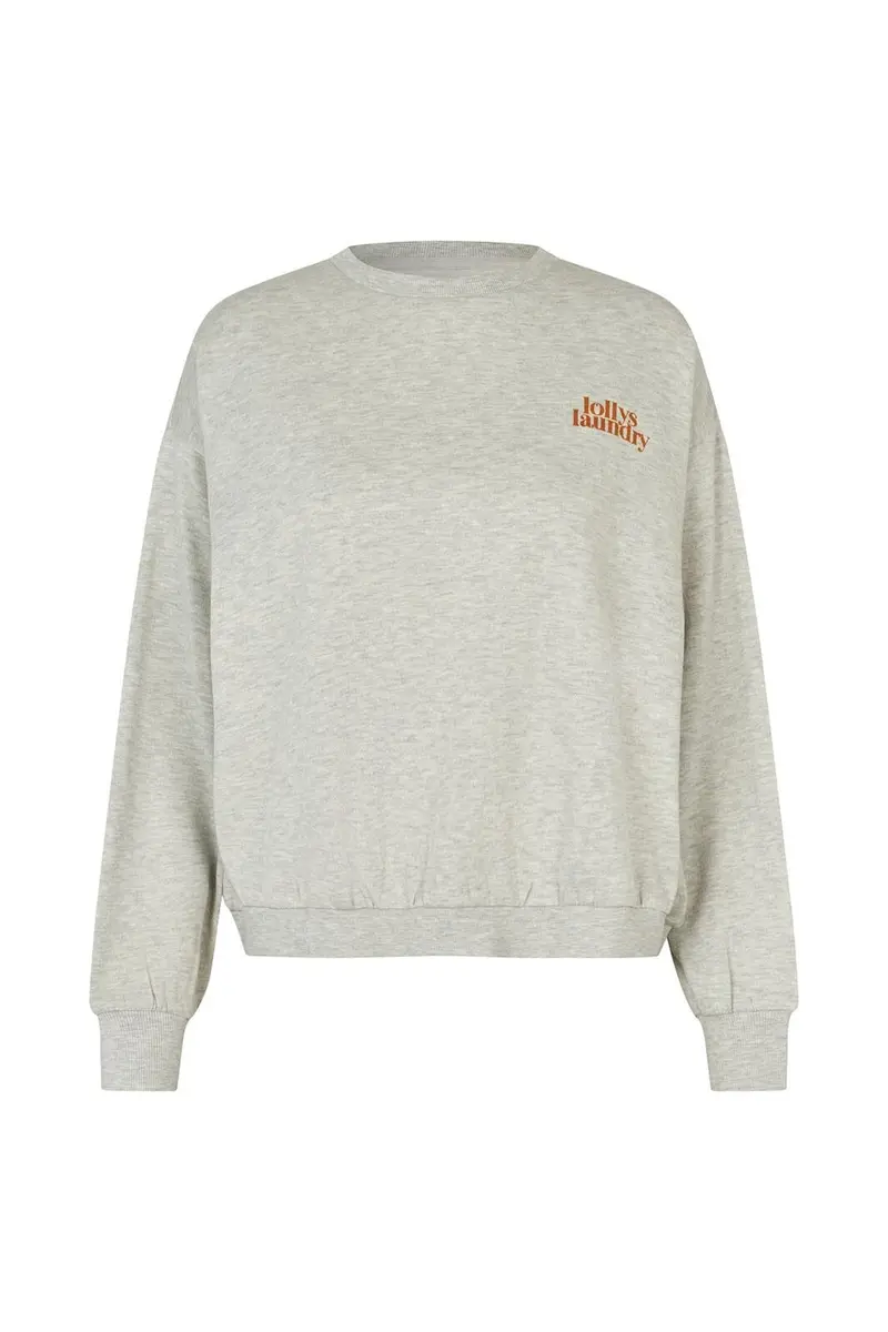 Lollys Laundry - Sydneyll Butterfly Sweatshirt Ls 26586-1039 - 13 Light Grey Melange