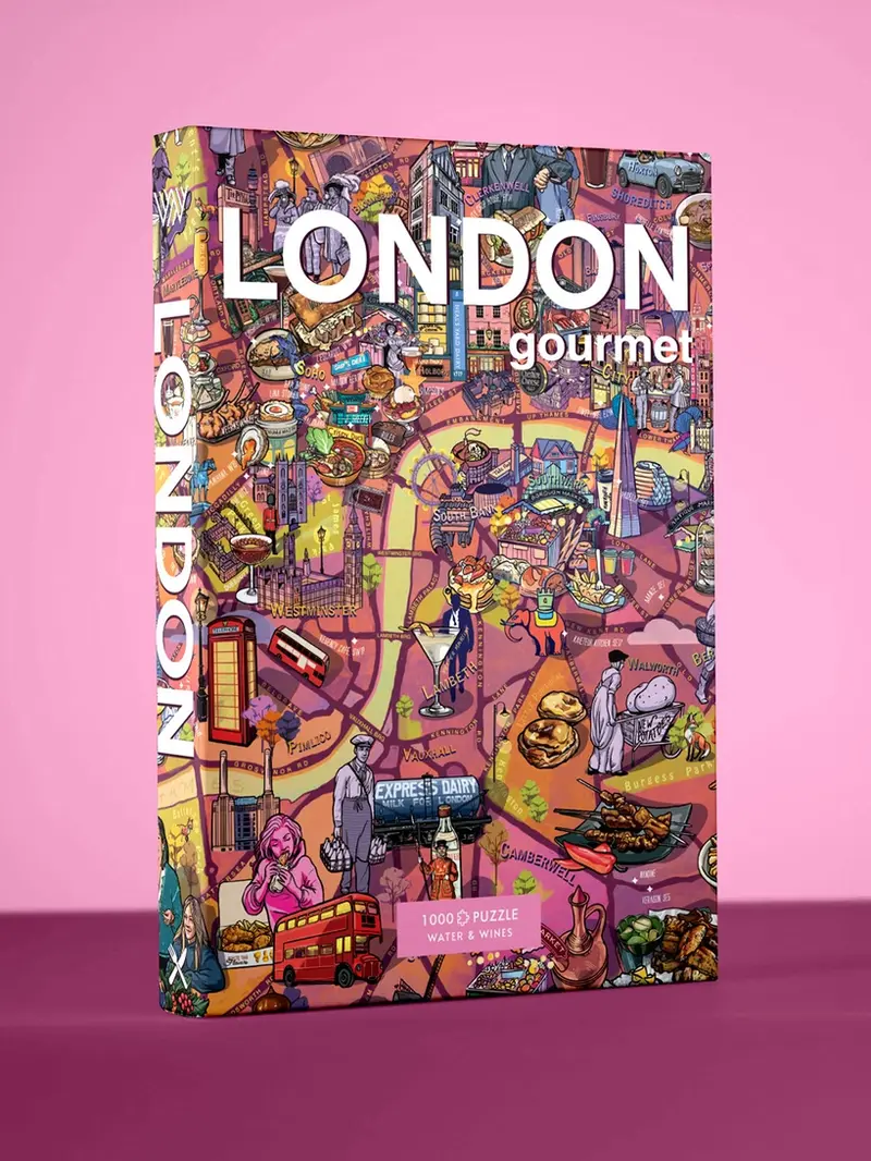 London Gourmet puslespil 1000 brikker Water & Wines