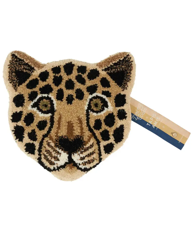 LOONY LEOPARD HEAD RUG