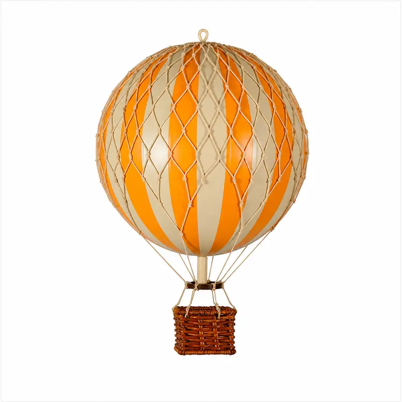 Luftballon, orange / ivory, 18 cm