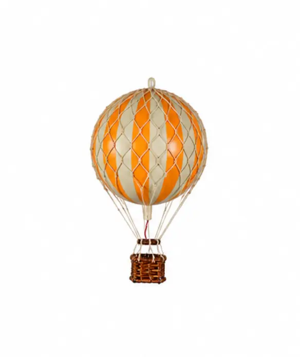 Luftballon, orange/ivory, 8,5 cm