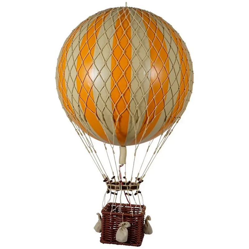 Luftballon, orange / ivory, stor 32 cm