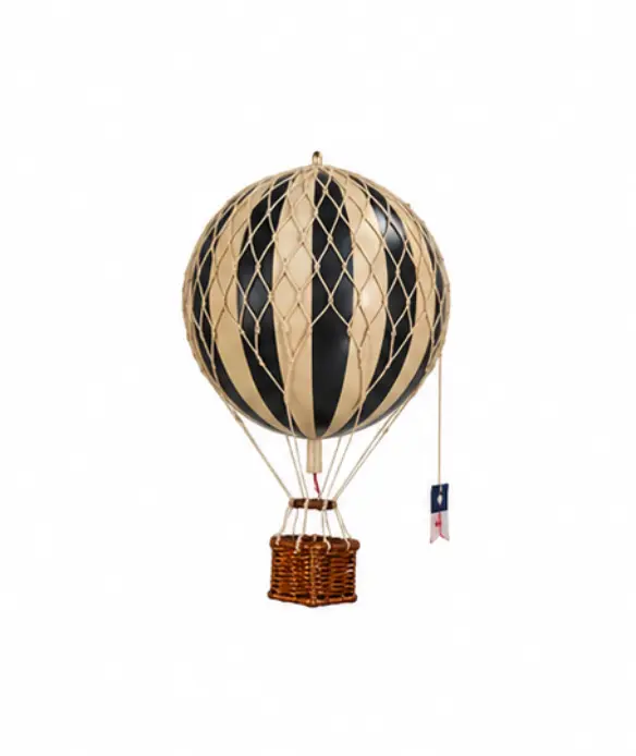 Luftballon, sort, 8,5 cm