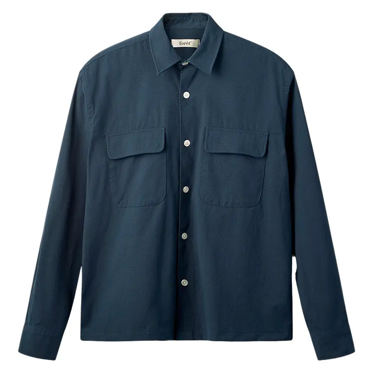 Lunar Relaxed Fit Textured Overshirt | Jakke | Herre
