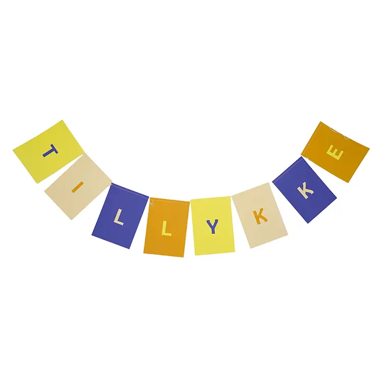 M/S Flagguirlande 'TILLYKKE' | Guirlande