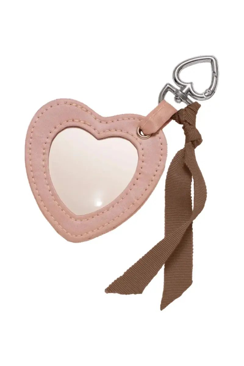 Maanesten - Heart Mirror Keychain Blush - 4288