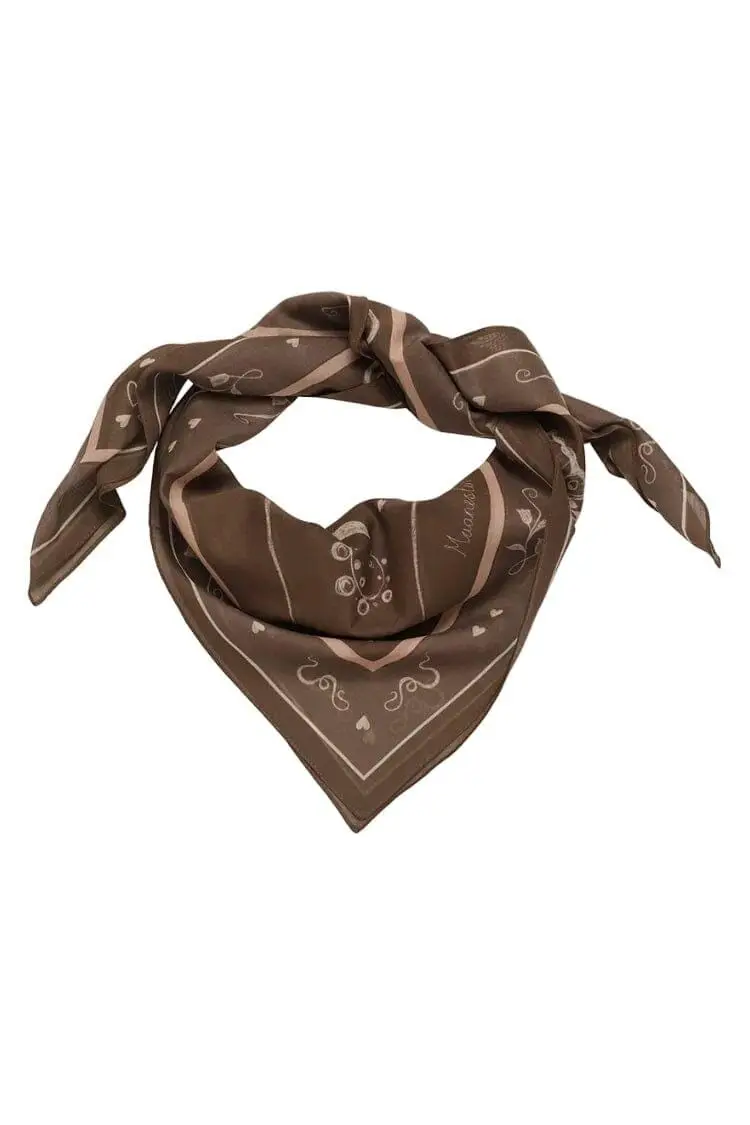 Maanesten - Olena Scarf 90x90 Brown - 4260