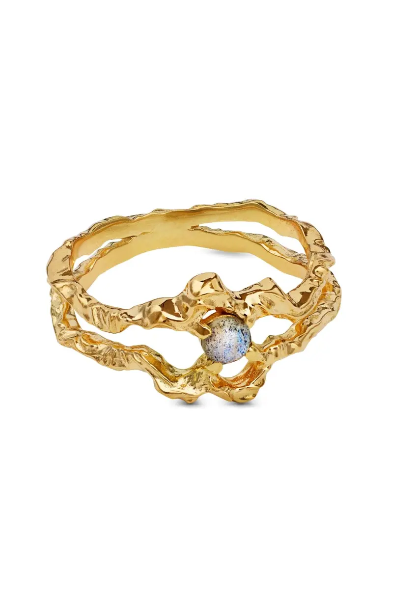 Maanesten - Shelly Ring 4738a - Coated With 18k Gold.