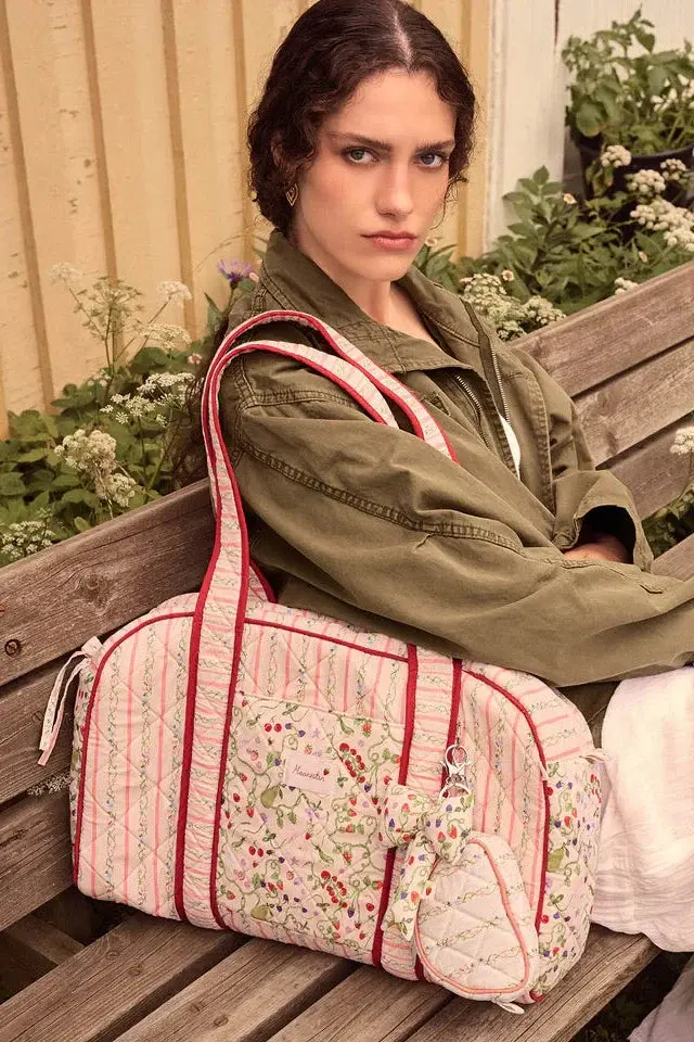 Maanesten - Suvi Quilted Bag Summer Stripes Peach - 4115