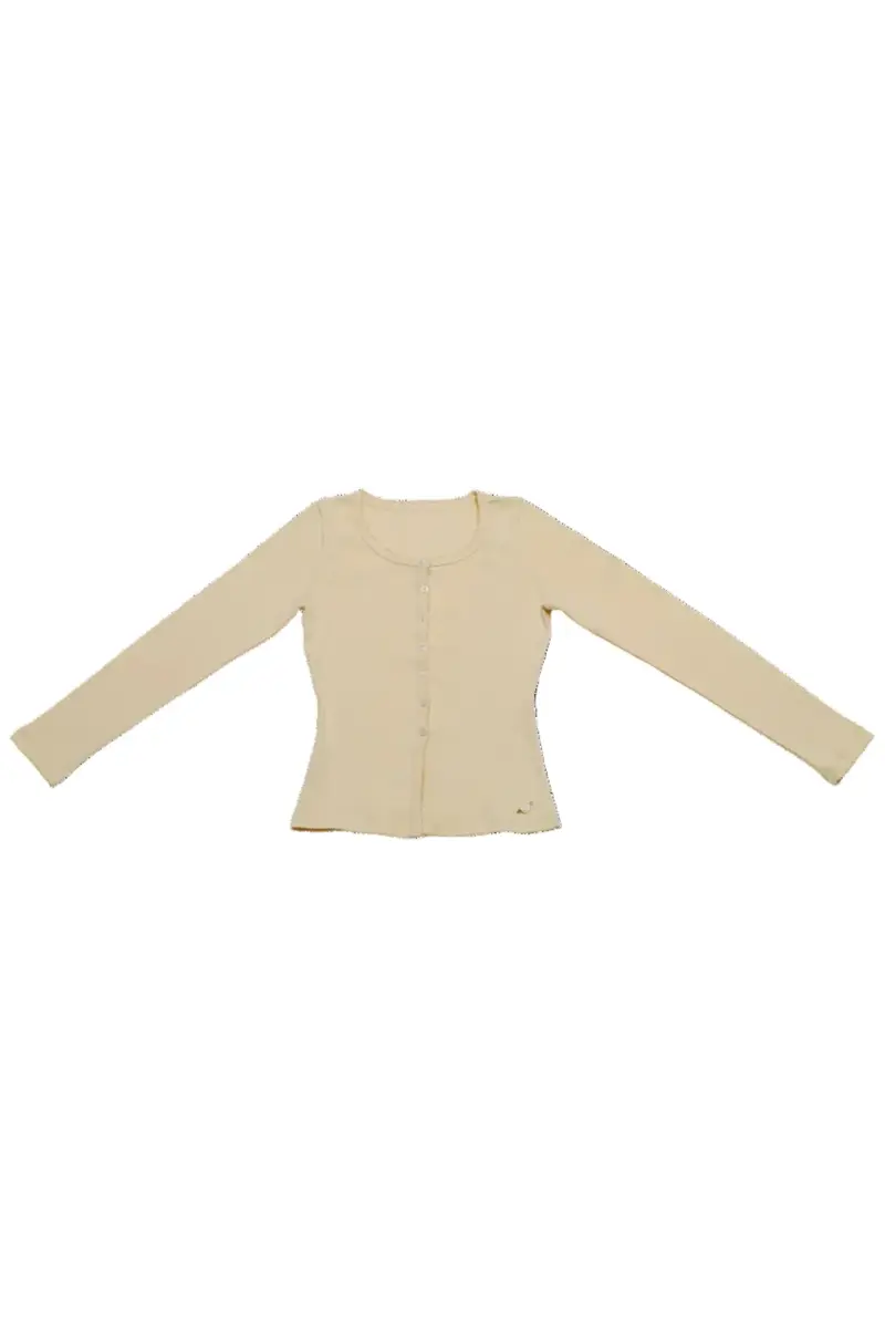Maanesten - Winter Pointelle Cardigan Butter Yellow - 4294