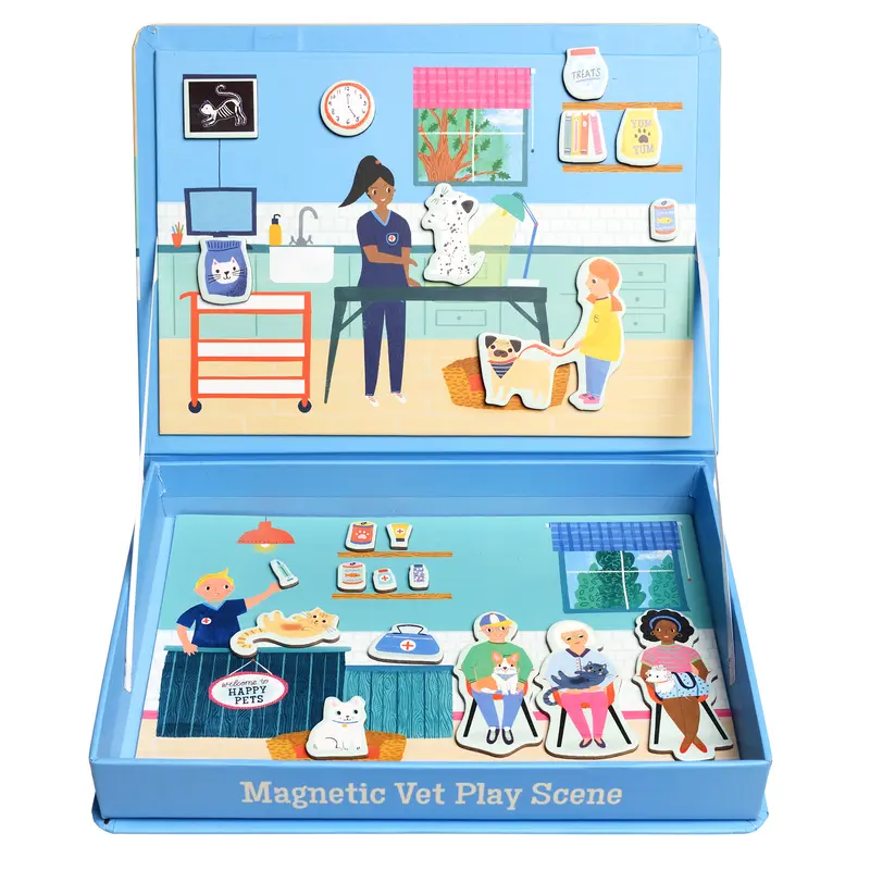 Magnetic Vet Play Scene - 75 pieces