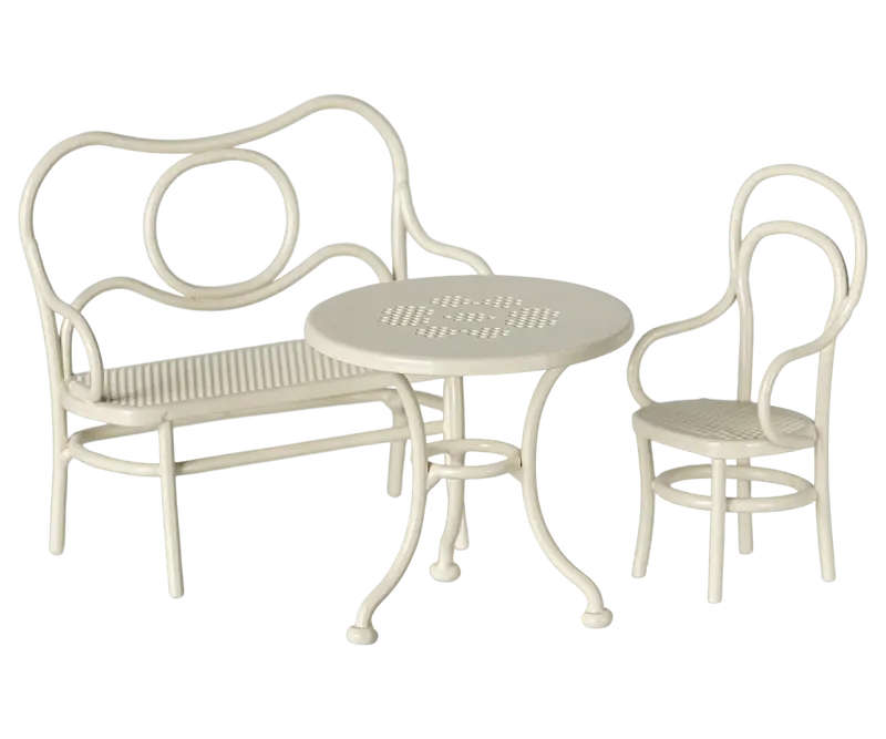 MAILEG CAFÉSÆT MUS LILLE RÅHVID