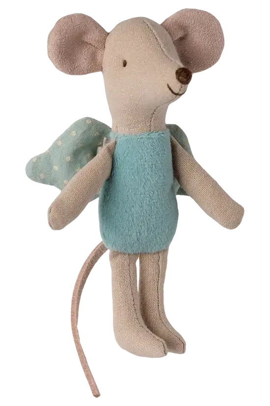 Maileg - Fe Mus, Little - Mint - Littlesister/Brother - 17-5106-01