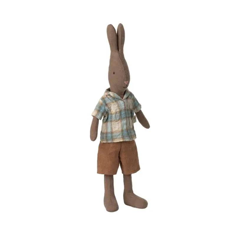 Maileg Hare - Str. 2 - Brun - Bluse og Shorts