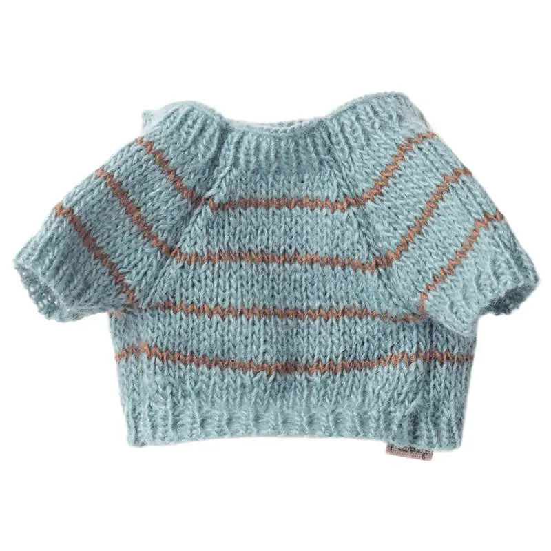 Maileg Hvalpetilbehør - Small - Strikket Sweater - Lys Blå