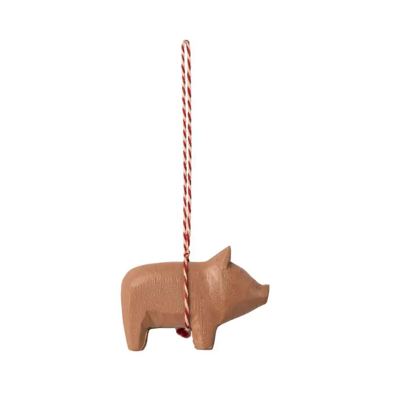 Maileg Juleornament - Træ - Gris - Gammelrosa